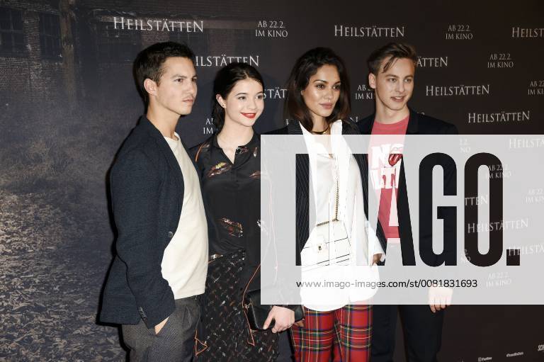 Tim Oliver Schultz Lisa Marie Koroll Nilam Farooq and Timmi Trinks at the premiere of the movie health resorts in the former silent film cinema Delphi Berlin 07 02 2018 Foto:xF.xFuturexImage