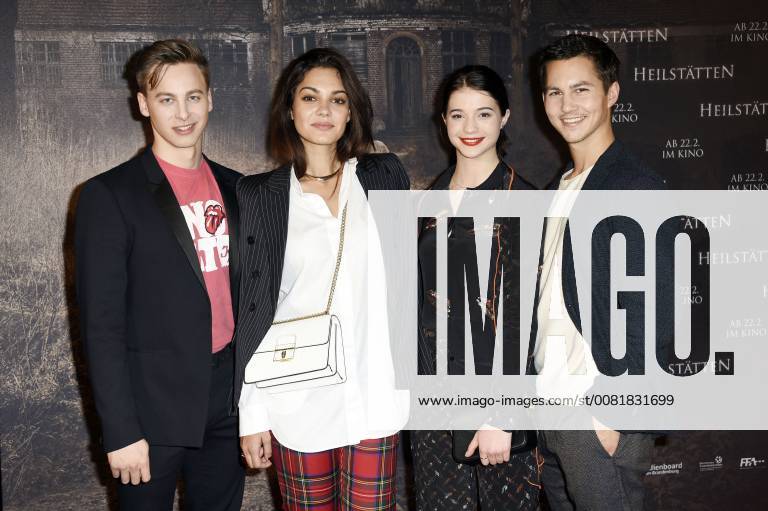 Timmi Trinks Nilam Farooq Lisa Marie Koroll and Tim Oliver Schultz at the premiere of the movie health resorts in the former silent film cinema Delphi Berlin 07 02 2018 Foto:xF.xFuturexImage