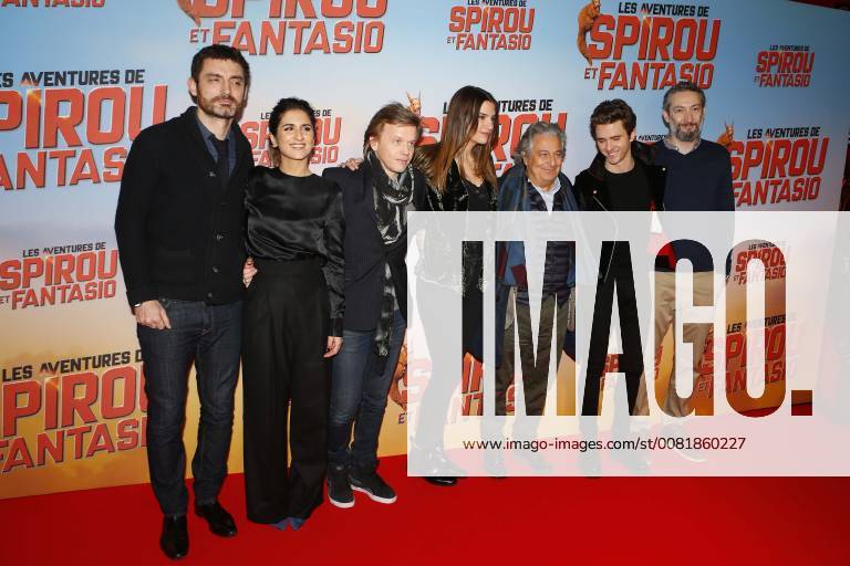 Geraldine Nakache - Alex Lutz - Charlotte Gabris - Christian Clavier - Thomas Soliveres - Vincent Desagnat CELEBRITES : Avant Premiere Spirou et Fantasio - Paris - 11 02 2018 MichaelBaucher Panoramic