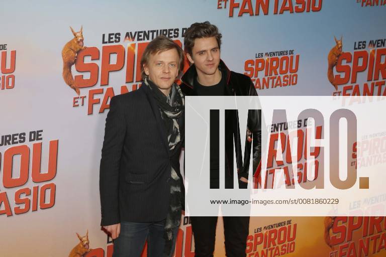 Alex Lutz - Thomas Soliveres CELEBRITES : Avant Premiere Spirou et Fantasio - Paris - 11 02 2018 MichaelBaucher Panoramic