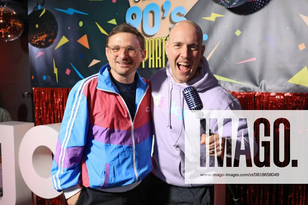 Florian Lukas and Oliver Petszokat at the premiere of the first season of Messiah Superstar, Bi Nuu, Berlin, Berlin
