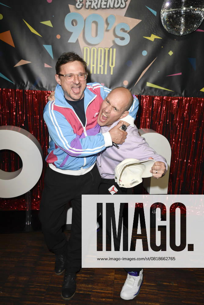 Florian Lukas and Oliver Petszokat at the premiere of the series Messiah Superstar SAT 1 and Joyn, from 16 05 2025 in the media library on 15 05 2025 in Berlin Messiah Superstar series premiere in Berlin