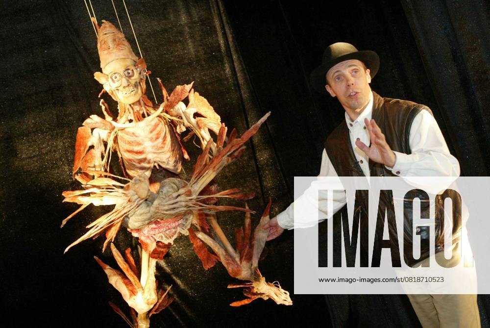 Body Worlds Exhibition BODY WORLDS Gunther von Hagens updates exhibition with 9 new plastinates at the Atlantis Gallery, Brick Lane Ref:20020712 London Great Britain