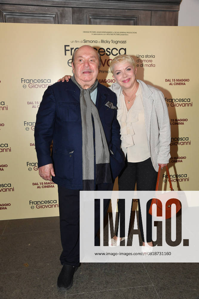 Rome, Cinema Quattro Fontane Preview of the film Francesca and Giovanni A story of love and mafia Rome, Cinema Quattro Fontane Preview of the film Francesca and Giovanni A story of love and mafia , In the photo: Lino Banfi Rosanna Banfi Rome Italy