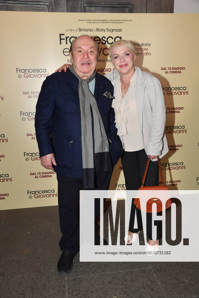 Rome, Cinema Quattro Fontane Preview of the film Francesca and Giovanni A story of love and mafia Rome, Cinema Quattro Fontane Preview of the film Francesca and Giovanni A story of love and mafia , In the photo: Lino Banfi Rosanna Banfi Rome Italy