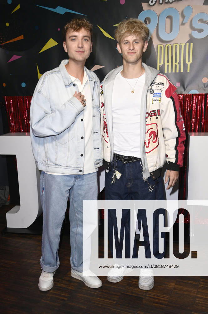 Jonas Wuttke and Theo Carow at the premiere of season 1 of the Joyn series Messiah Superstar at Bi Nuu Berlin, 15 05 2025 Foto:xN.xKubelkax xFuturexImagex messiah_5522