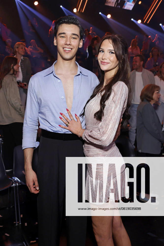 Professional golfer Diego Pooth and his girlfriend model Louisa Büscher in the semi-finals of the 18th season of the RTL dance show Lets Dance at the Coloneum Cologne, 16 05 2025 NRW Germany