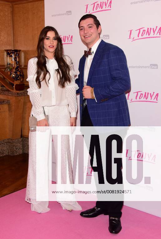 London, New York, United Kingdom of Great Britain and Northern Ireland - Matej Silecky (R) and Brooke Vincent arriving at the UK premiere of I, TONYA at the Curzon Mayfair on February 15 2018 in London London United Kingdom of Great Britain and Northern Ireland - ZUMAny1_ 20180215_zaf_ny1_145