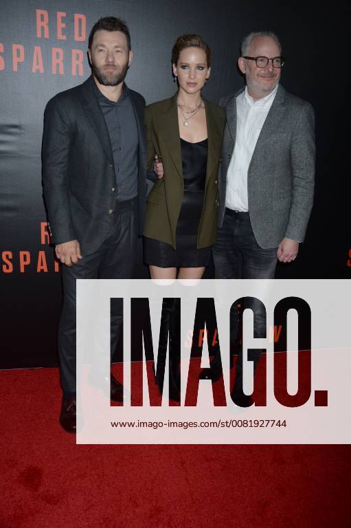 WASHINGTON, DC - FEBRUARY 15: Joel Edgerton and Jennifer Lawrence at a special screening of Red Sparrow at The Newseum on February 15, 2018 in Washington, DC.