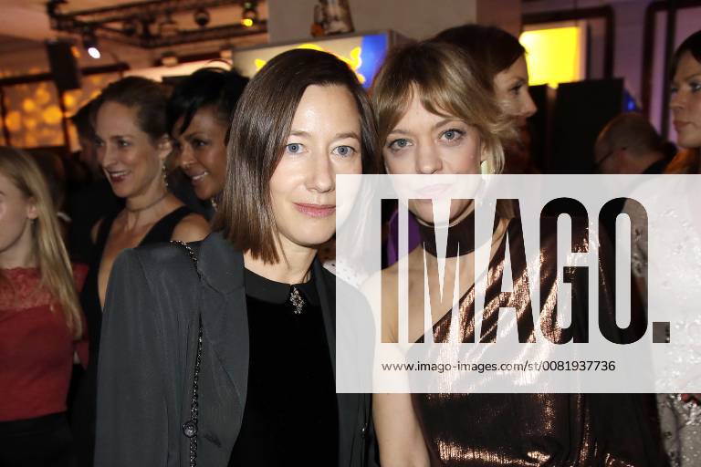 Johanna Wokalek and Heike Makatsch at the reception of the Medienboard Berlin-Brandenburg in the framework of the 68 Berlinale on 17 02 2018 in Medienboard Berlin reception in to the Berlinale 2018 in Berlin