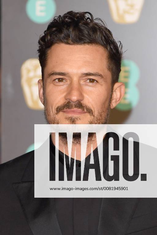 English actor Orlando Bloom attends the British Academy Film Awards (BAFTA) at the Royal Albert Hall in London. FEBRUARY 18th 2018 PTYx18273