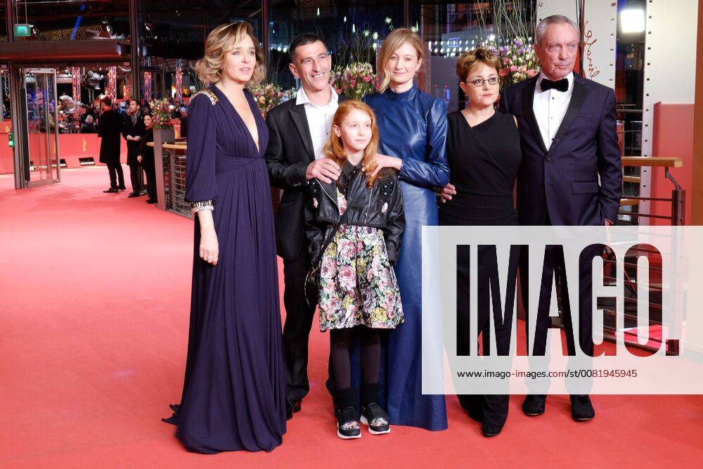 Director Laura Bispuri actresses Alba Rohrwacher Valeria Golino Sara Casu actor Udo Kier and Michele Carboni during the premiere of the film FIGLIA MIA on the occasion of the 68 International Film Festival Berlin snapshot photography xK M Krause