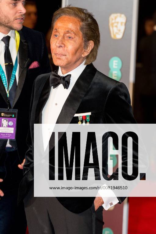London, London, UK - VALENTINO arrives on the red carpet for the EE British Academy Film Awards 2018, held at the Royal Albert Hall, London, UK. London UK - ZUMAl94_ 20180218_zaf_l94_070