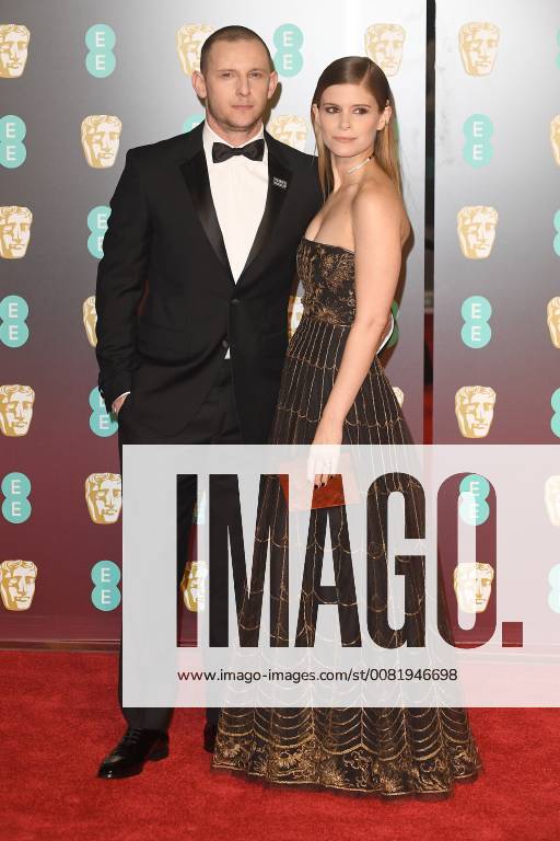 English actor Jamie Bell and American actress Kate Mara attend the British Academy Film Awards (BAFTA) at the Royal Albert Hall in London. FEBRUARY 18th 2018 PTYx18273