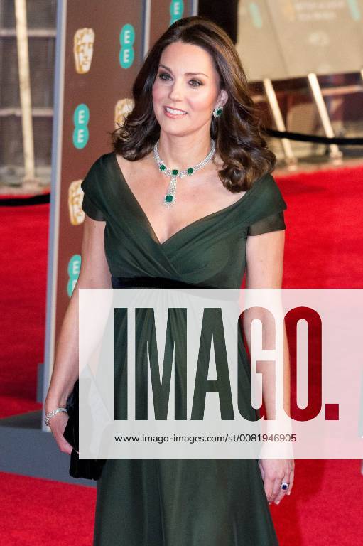 London, London, UK - THE DUCHESS of CAMBRIDGE arrives on the red carpet for the EE British Academy Film Awards 2018, held at the Royal Albert Hall, London, UK. London UK - ZUMAl94_ 20180218_zaf_l94_080