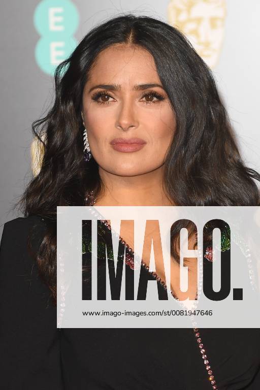 Salma Hayek attends the British Academy Film Awards (BAFTA) at the Royal Albert Hall in London. FEBRUARY 18th 2018 PTYx18273