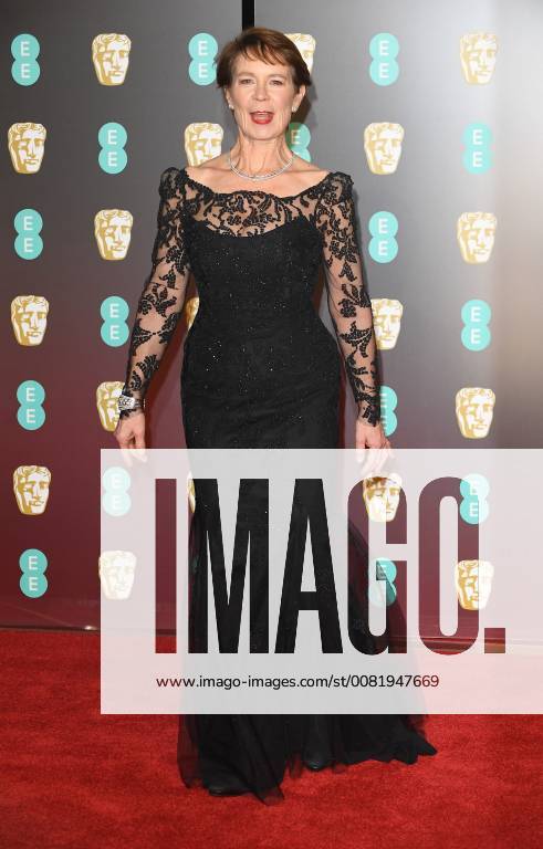 Celia Imrie attend the British Academy Film Awards (BAFTA) at the Royal Albert Hall in London. FEBRUARY 18th 2018 PTYx18273