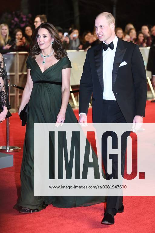 Prince William, Duke of Cambridge and Catherine, Duchess of Cambridge attend the British Academy Film Awards (BAFTA) at the Royal Albert Hall in London. FEBRUARY 18th 2018 PTYx18273