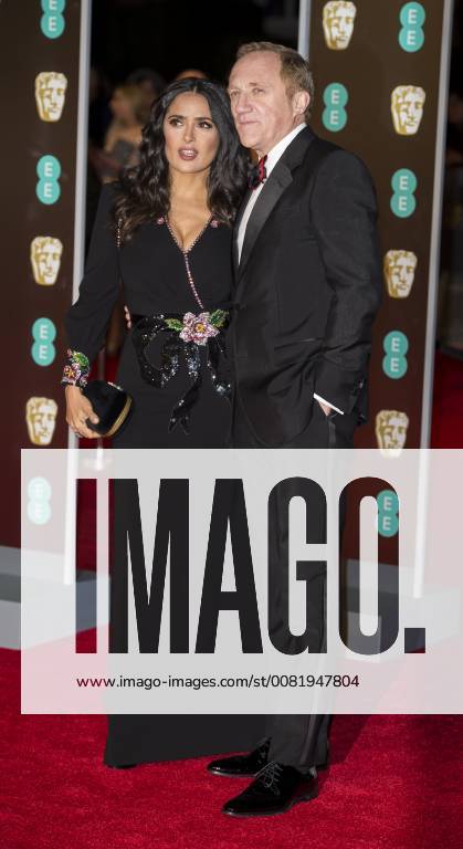 EE British Academy Film Awards (BAFTA) London, UK. Salma Hayek and Francois-Henri Pinault at the EE British Academy Film Awards (BAFTA) held at Royal Albert Hall on February 18, 2018 in London 18th February 2018. LMK386-S1156-180218