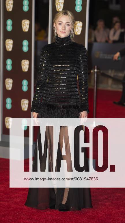 EE British Academy Film Awards (BAFTA) London, UK. Saoirse Ronan at the EE British Academy Film Awards (BAFTA) held at Royal Albert Hall on February 18, 2018 in London 18th February 2018. LMK386-S1156-180218