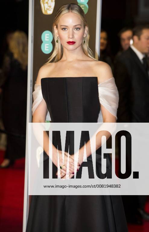 London, London, UK - Jennifer Lawrence arrives on the red carpet for the EE British Academy Film Awards 2018, held at the Royal Albert Hall. London UK - ZUMAt138 20180218_zap_t138_016