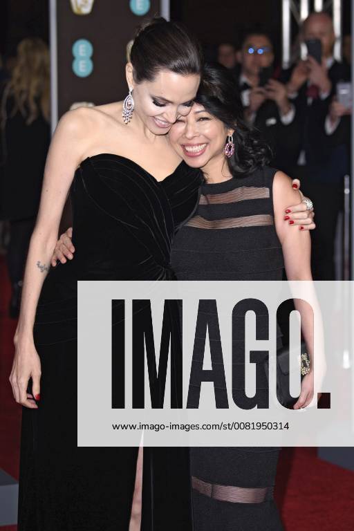 Angelina Jolie and lounge Ung at the ceremony of the BAFTA film awards 2018 71st British Academy Film Awards at the Royal Albert Hall London 18 02 2018 Angelina Jolie lounge Ung Foto:xS.xFuturexImage