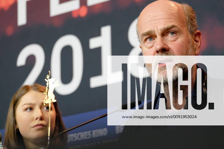 Director Erik Poppe and actress Andrea Berntzen during the press conference for the film UTOYA on the occasion of the 68 Berlinale snapshot photography xK M Krause