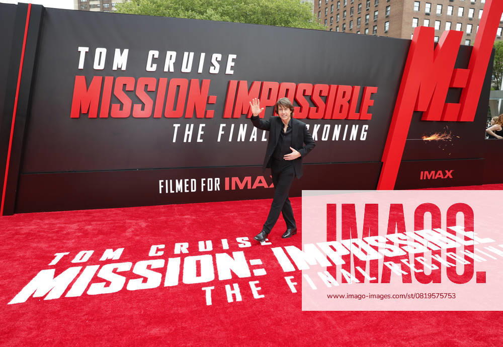 Tom Cruise arrives on the red carpet at the Mission: Impossible The Final Reckoning New York Premiere at Lincoln Center on Sunday, May 18, 2025 in New York City. NYP20250518103 JOHNxANGELILLO