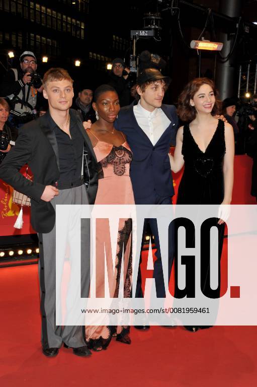 68th Berlin International Film Festival. Festival Internazionale del Cinema di Berlino 2018. Red Carpet film 3 Days in Quiberon . Pictured: Matilda De Angelis con gli altri attori europei nominati