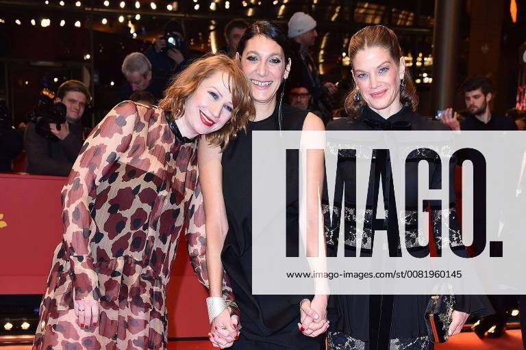 Birgit Minichmayr Director Emily Atef and Marie Bäumer in the 3 days in Quiberon film premiere in the context of 68 international film festival Berlinale on 19 02 2018 in Berlin Berlinale 2018 3 days in Quiberon film premiere
