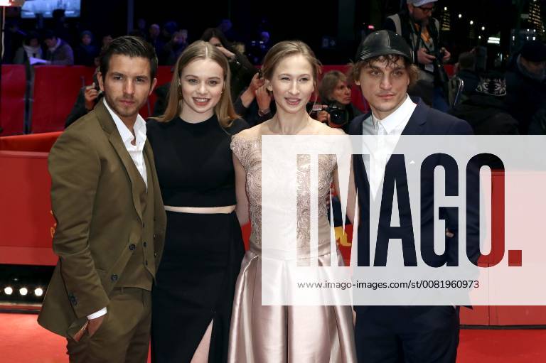 Matteo Simoni Luna Wedler Reka Tenki and Franz Rogowski attending the 3 days in Quiberon 3 days in Quiberon premiere and the presentation of European shooting stars 2018 during the 68th Berlin International Film Festival Berlinale 2018 on February 19 2018 in Berlin Germany Foto:xC.xTamckex xFuturexImage