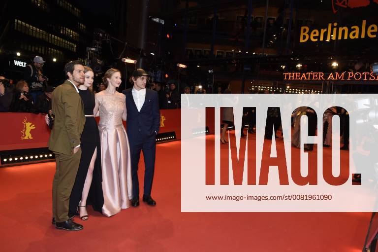 Matteo Simoni Luna Wedler Reka Tenki and Franz Rogowski attending the 3 days in Quiberon 3 days in Quiberon premiere and the presentation of European shooting stars 2018 during the 68th Berlin International Film Festival Berlinale 2018 on February 19 2018 in Berlin Germany Foto:xC.xNiehausx xFuturexImage