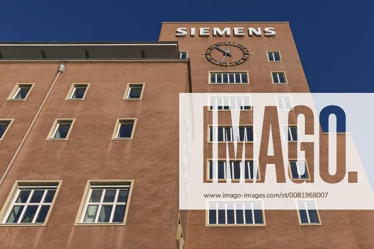 Office building of the company Siemens also raspberry Palace called Berlin style 1948 1953 built Erlangen Bavaria Bavaria Germany Europe