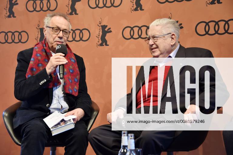 Dieter Kosslick and Moritz de Hadeln at the book presentation of Moritz de Hadeln Mister Film Festival during the Berlinale 2018 in the Berlinale Audi lounge Berlin 21 02 2018 Foto:xN.xKubelkax xFuturexImage