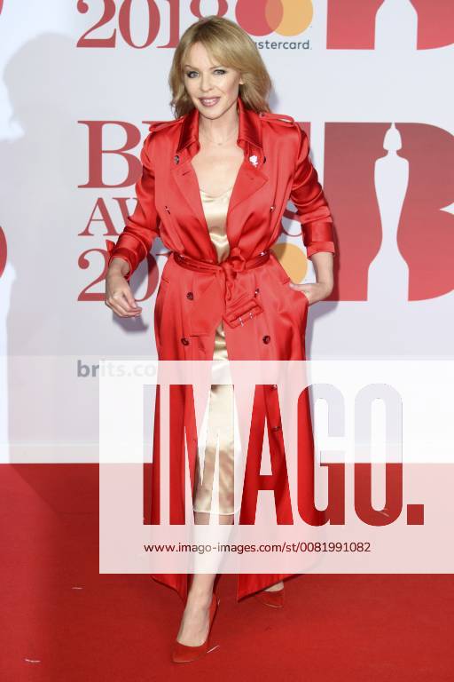 Kylie Minogue at the BRIT Awards 2018 at the O2 Arena London 21 02 2018 Kylie Minogue Foto:xS.xFuturexImage