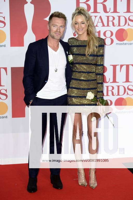 Ronan Keating with wife Storm Keating at the BRIT Awards 2018 at O2 Arena London 21 02 2018 Ronan Keating with wife Storm Keating Foto:xS.xFuturexImage
