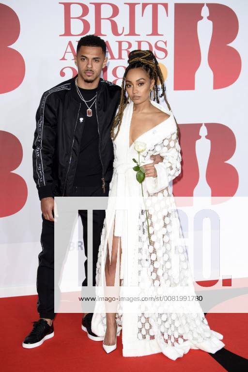 Andre Gray and Leigh Anne Pinnock at the BRIT Awards 2018 at the O2 Arena London 21 02 2018 Andre Gray Leigh Anne Pinnock Foto:xS.xFuturexImage