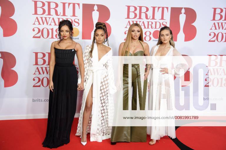 Jade Thirwell Leigh Anne Pinnock Jesy Nelson and Perrie Edwards Little Mix at the BRIT Awards 2018 at the O2 Arena London 21 02 2018 Jade Thirwell Leigh Anne Pinnock Jesy Nelson Perrie Edwards Little Mix Foto:xS.xFuturexImage