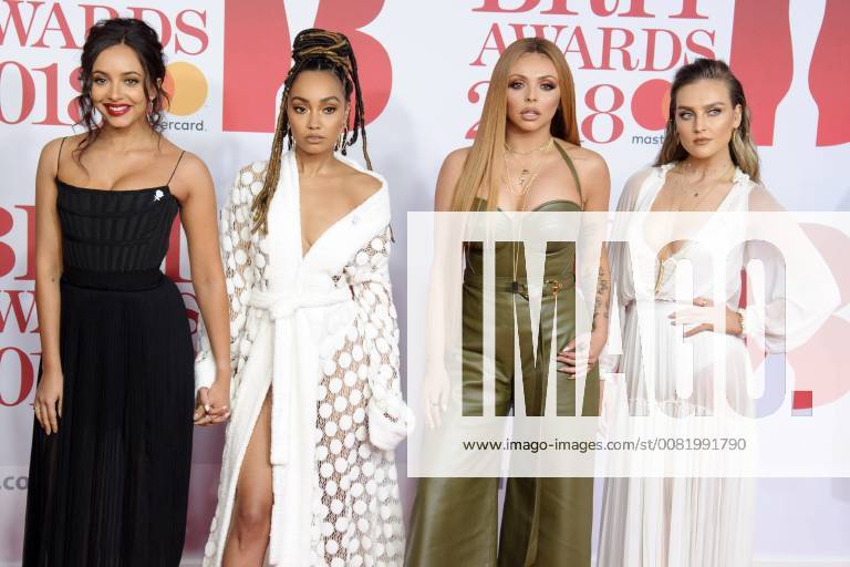 Jade Thirwell Leigh Anne Pinnock Jesy Nelson and Perrie Edwards Little Mix at the BRIT Awards 2018 at the O2 Arena London 21 02 2018 Jade Thirwell Leigh Anne Pinnock Jesy Nelson Perrie Edwards Little Mix Foto:xS.xFuturexImage