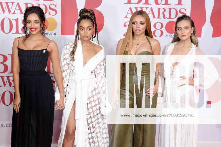 Jade Thirwell Leigh Anne Pinnock Jesy Nelson and Perrie Edwards Little Mix at the BRIT Awards 2018 at the O2 Arena London 21 02 2018 Jade Thirwell Leigh Anne Pinnock Jesy Nelson Perrie Edwards Little Mix Foto:xS.xFuturexImage