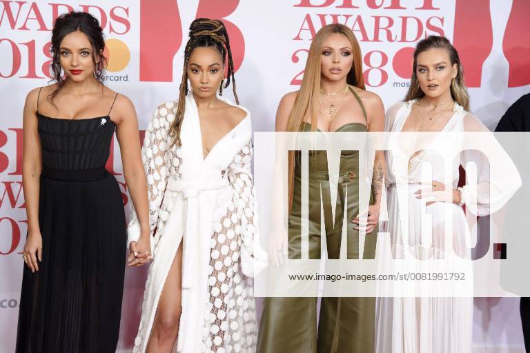 Jade Thirwell Leigh Anne Pinnock Jesy Nelson and Perrie Edwards Little Mix at the BRIT Awards 2018 at the O2 Arena London 21 02 2018 Jade Thirwell Leigh Anne Pinnock Jesy Nelson Perrie Edwards Little Mix Foto:xS.xFuturexImage