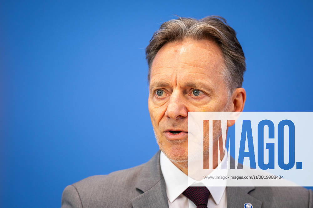 Holger Muench, President of the Federal Criminal Police Office, presents the case figures for politically motivated crime PMK 2024 at the Federal Press Conference in Berlin, 20 05 2025 Berlin Germany
