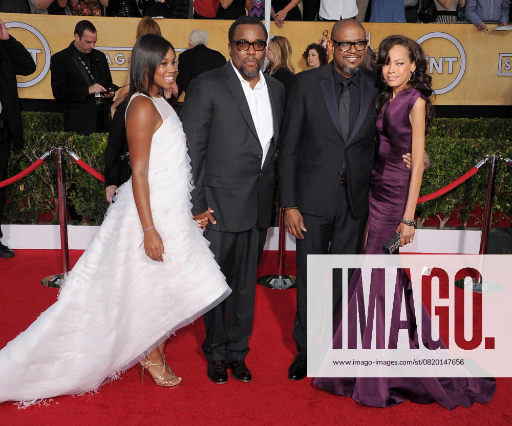 20th SAG Awards - Arrivals Clara Daniels, Lee Daniels, Forest Whitaker attends The 20th SAG Awards held at The Shrine Auditorium in Los Angeles, California on January 18th 2014. CAP DVS Debbie VanStory Los Angeles California United States