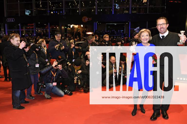 Anna Brun winner of the Silver Bear for Best Actress and Marcelo Martinessi winner of the Silver Bear award ceremony at the 68th Berlin International Film Festival Berlinale 2018 at Berlinale Palast on February 24 2018 in Berlin Germany Foto:xC.xNiehausx xFuturexImage