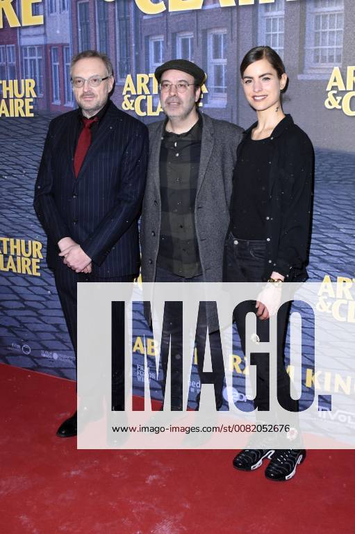 Josef Hader Miguel Alexandre and Hannah Hoekstra at the premiere of the movie Arthur Claire at City Kino München 26 02 2018 Foto:xP.xSchönbergerx xFuturexImage