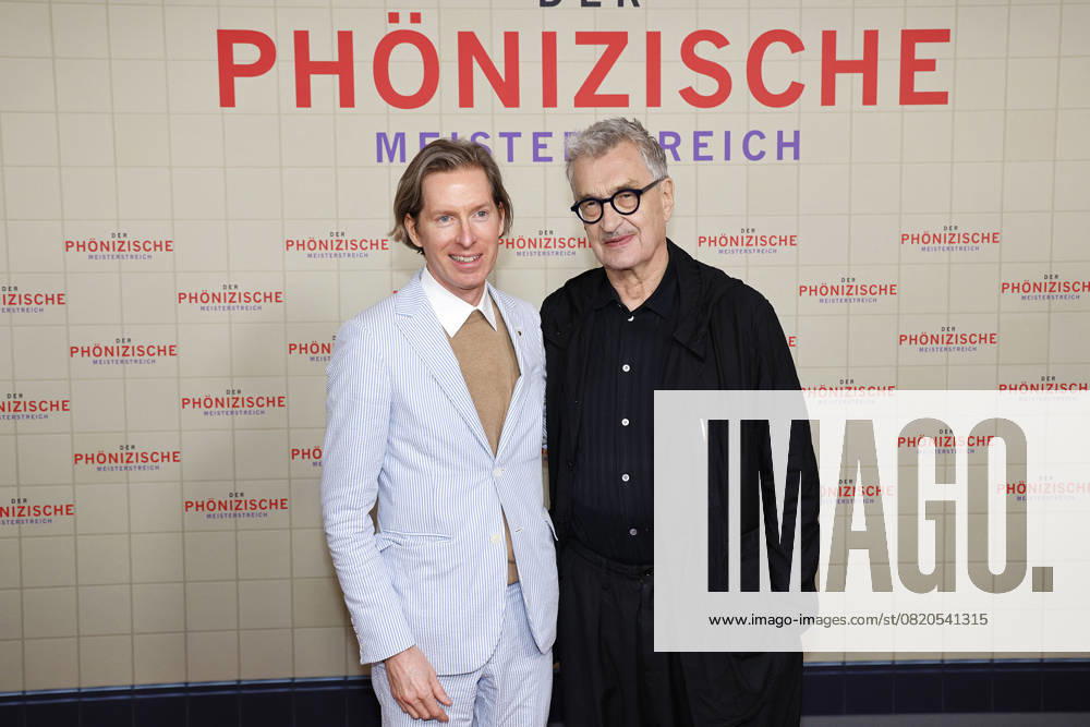 Wes Anderson and Wim Wenders at The Phoenician Masterstroke movie premiere on 22 05 2025 in Berlin The Phoenician Masterstroke movie premiere in Berlin