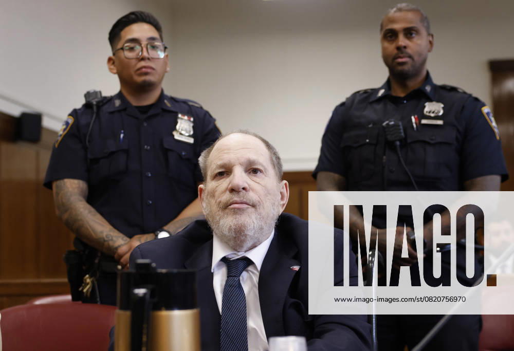 Harvey Weinstein, former co-chairman of the Weinstein Co., sits in the courtroom at his criminal trial at Manhattan Criminal Court on Tuesday, May 27, 2025 in New York City. Weinstein faces a retrial on rape and sex assault charges for which a previous 2017 conviction by a jury was overturned by an appeals court that ruled the way witnesses were handled was unlawful. NYP20250527104 JohnxAngelillo