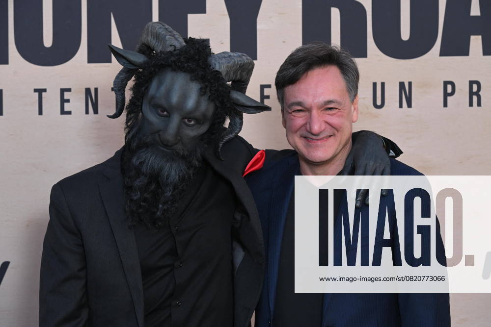Milan, Party for the TV show Money road Milan, Party for the TV show Money road , Sky - Fabio Caressa with the Devil tempter Milan Italy
