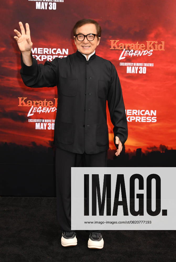 NEW YORK, NY- MAY 27: Jackie Chan at The NY World Premiere of Karate Kid: Legends on May 27, 2025 in New York City.