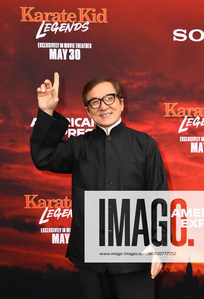 NEW YORK, NY- MAY 27: Jackie Chan at The NY World Premiere of Karate Kid: Legends on May 27, 2025 in New York City.